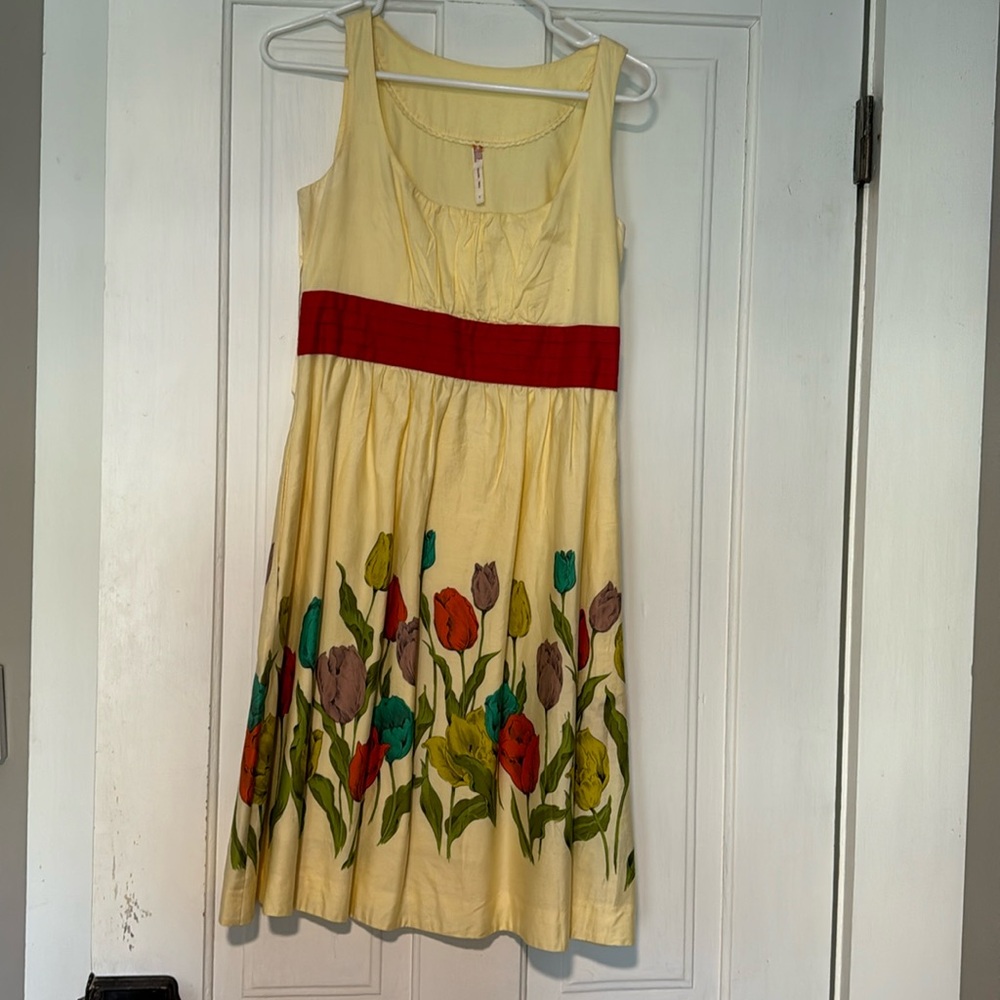 Anthropologie Dress- Size 4- Tulips